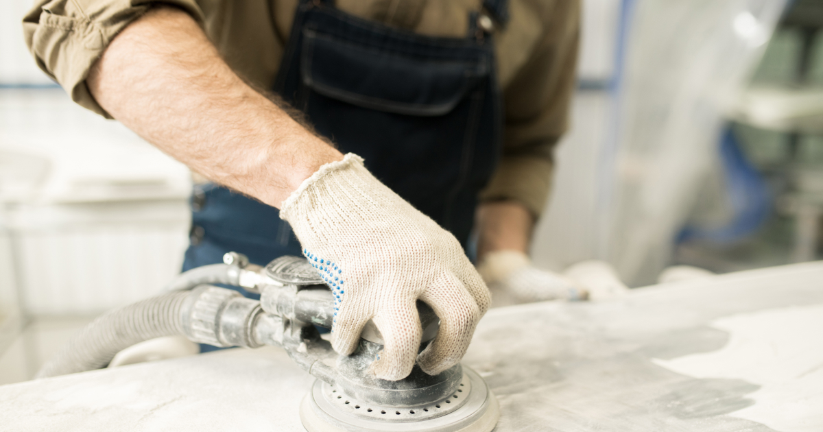 Polishing Marble