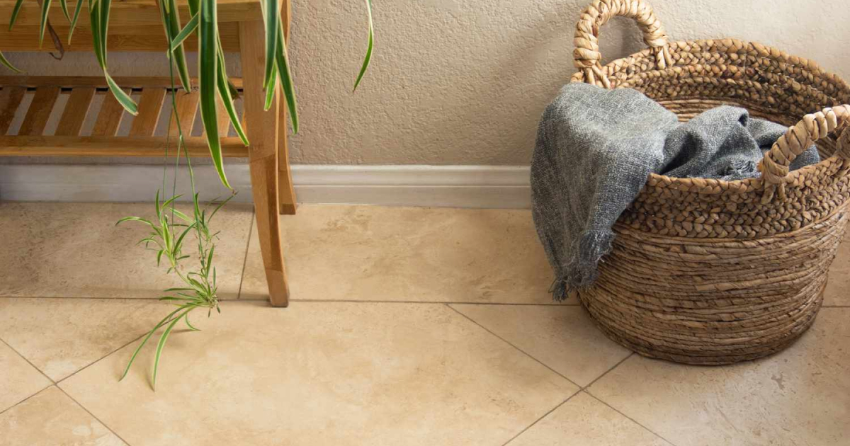 Travertine limestone in various shades.